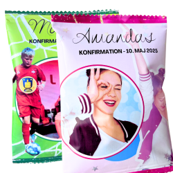 Personlige chipsposer - Med mini chipspose