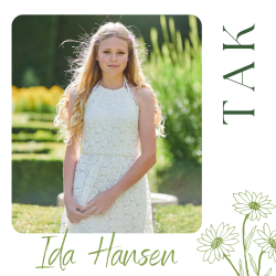 Takkekort 2 billeder - Pige