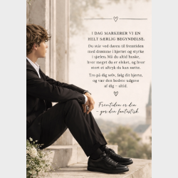 Lyk�nskningskort - Dreng