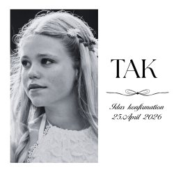 Takkekort 2 billeder - Pige