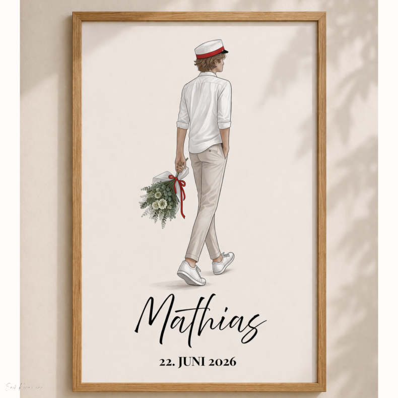 Student - R�d st�ende dreng