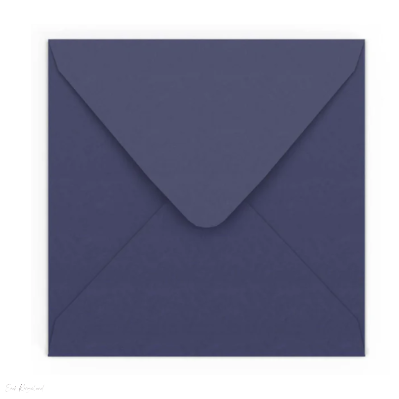 M�rkebl� kuvert - 155 x 155 mm