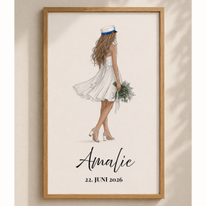 Student - Bl� st�ende pige