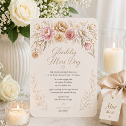 Lyk�nskningskort - Mors dag