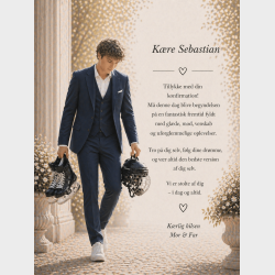 Lyk�nskningskort - Dreng - Ishockey