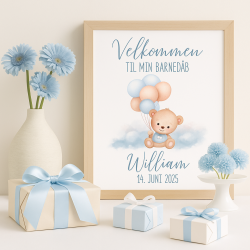Velkomstbillede til dreng - A3