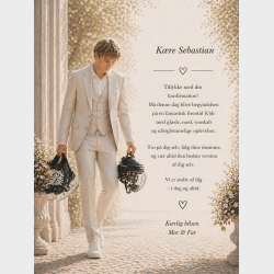 Lyk�nskningskort - Dreng - Ishockey