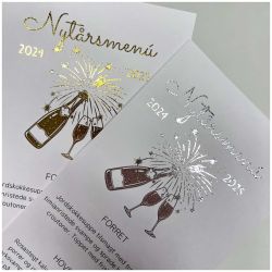 Menkort Nytr - Guld- eller slvfolie