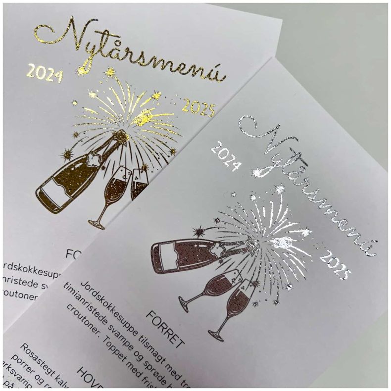 Menkort Nytr - Guld- eller slvfolie