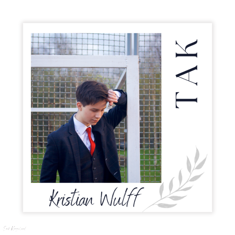 Takkekort 2 billeder - Dreng