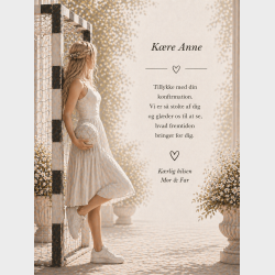 Lyk�nskningskort - Pige - H�ndbold