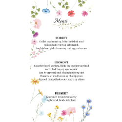 Konfirmation - Menkort Flora