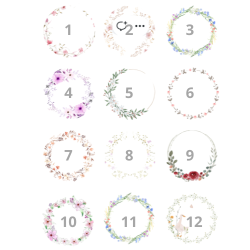 Bordkort - Cirkel (23 motiver)