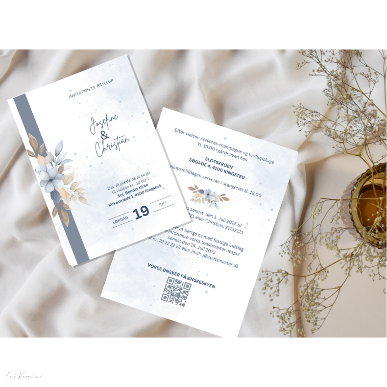 Bryllup - Bl Blomst