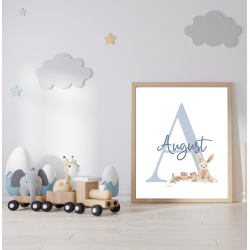 Personlig plakat i ramme - Kanin