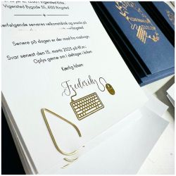 Pocket invitationer - Bogstav