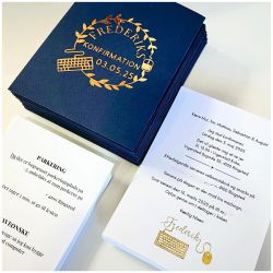 Pocket invitationer - Bogstav