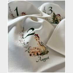 Adventskalender - Bomuldsposer med motiv og navn