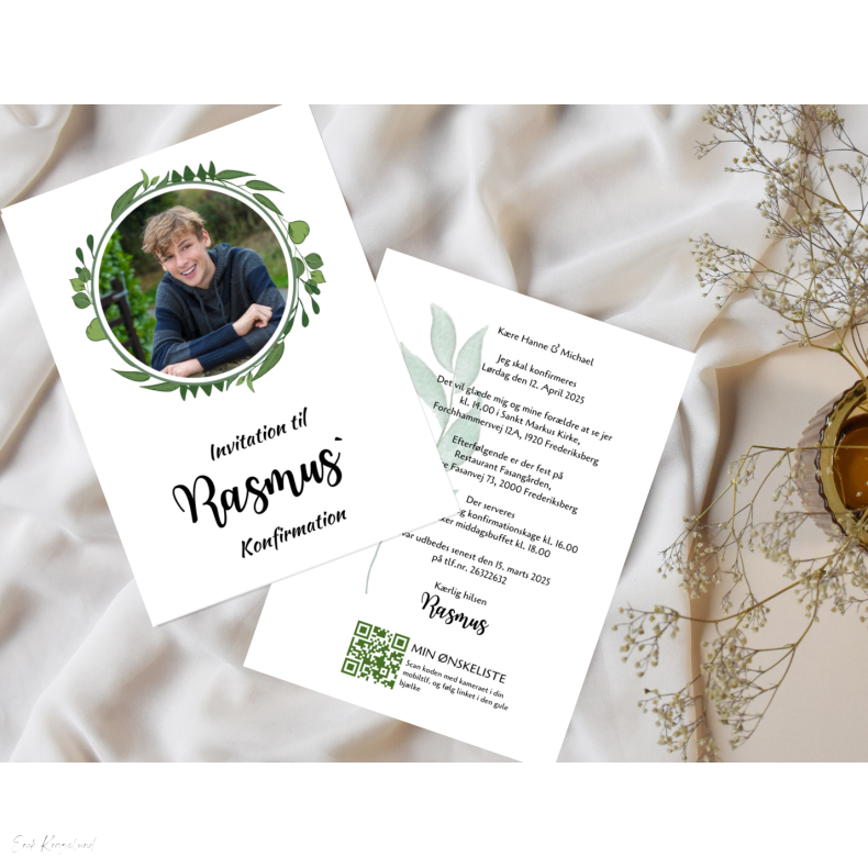 Konfirmation - Green Leaf