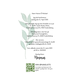 Konfirmation - Green Leaf