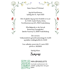 Konfirmation - Markblomst