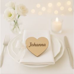 Bordkort - Hjerte