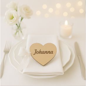 Bordkort - Hjerte