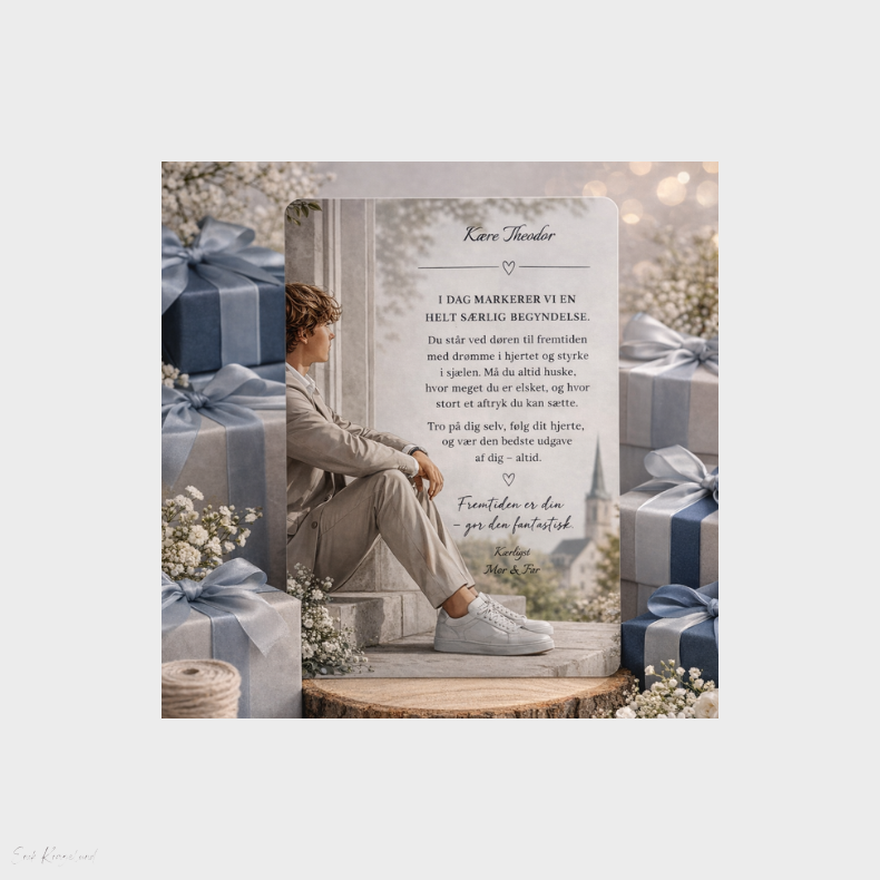 Lyk�nskningskort - Dreng