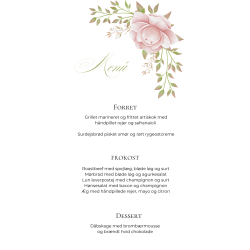 Bryllup - Menkort Rose