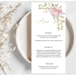 Bryllup - Menkort Rose