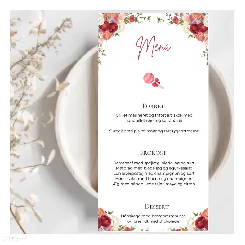 Barnedb - Menkort Blomsterpige