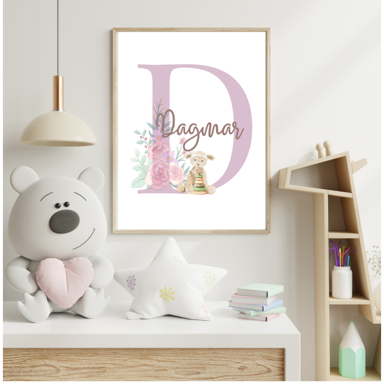 Personlig plakat i ramme - Lam