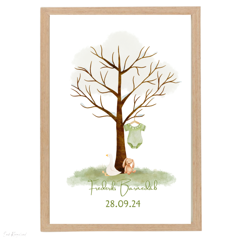 Fingertrykplakat - Dreng - Barnedb