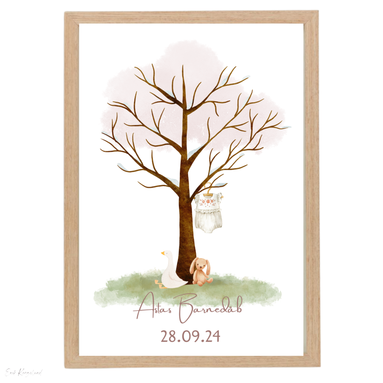 Fingertrykplakat - Pige - Barnedb