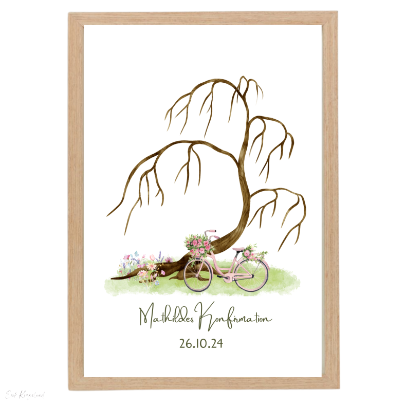 Fingertrykplakat - Pige - Konfirmation