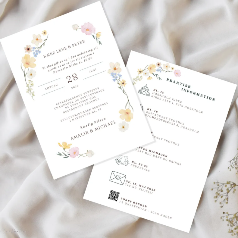 Bryllup - Sommerblomst