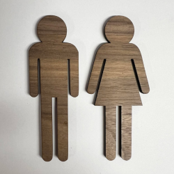 Toiletskilt - Dame &amp; Mand