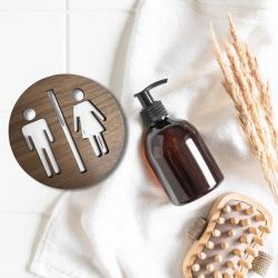 Toiletskilt - Udskret kvinde &amp; mand