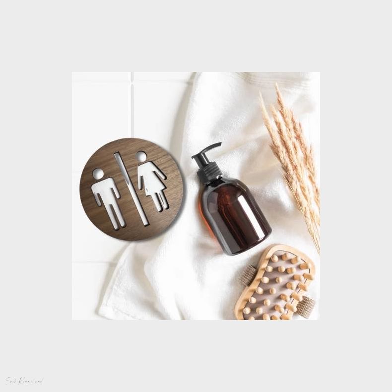 Toiletskilt - Udskret kvinde &amp; mand