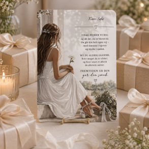 Lyk�nskningskort - Pige