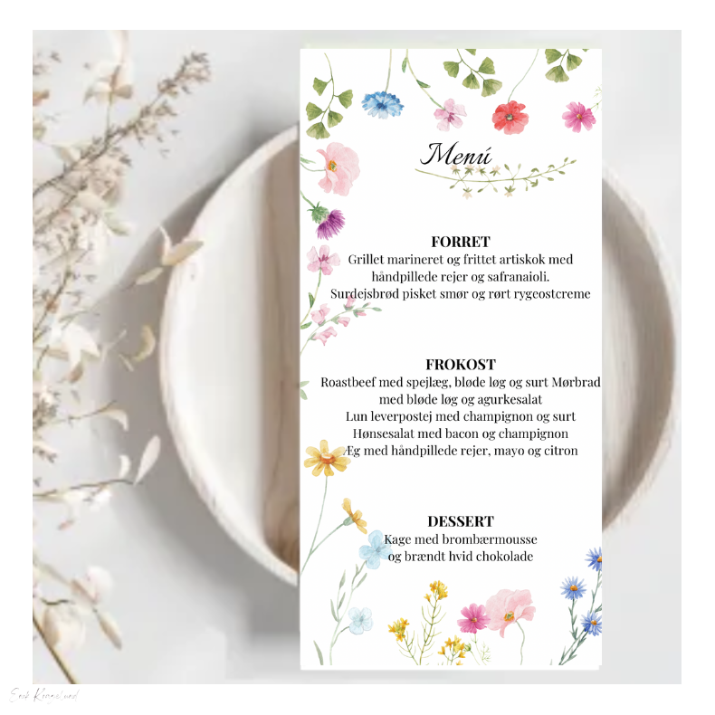 Konfirmation - Menkort Flora