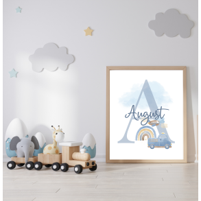 Personlig plakat i ramme - Brandbil