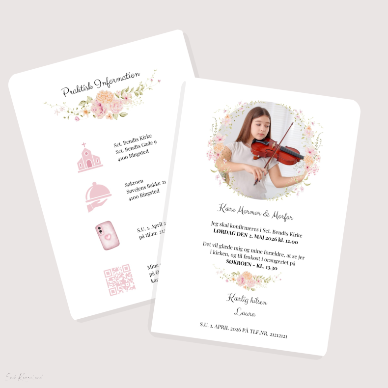 Konfirmation - Foto - Pige