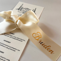 R�hvid - Men� &amp; Bordkort (Bredt b�nd)