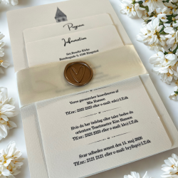 Elegant bryllupsinvitation