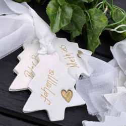 Bordkort - Juletr med hjerte