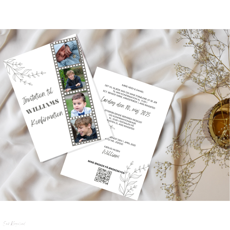 Konfirmation - Livsglimt - Dreng - Digitalt produkt