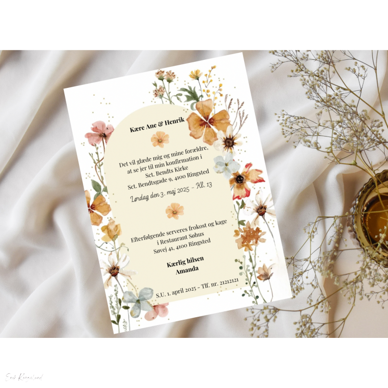 Konfirmation - Vilde blomster