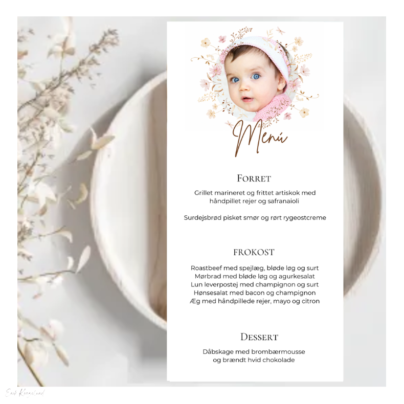 Barnedb - Menkort Portrt Pige